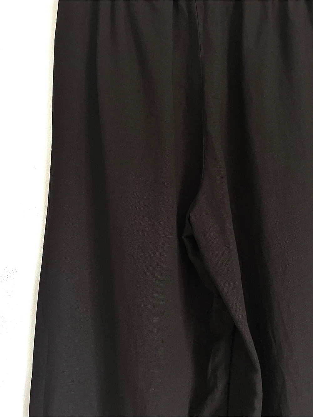 H&M Linen Blend Pants Relaxed Fit Drawstring Waist Size S NWT Minimalist Capsule